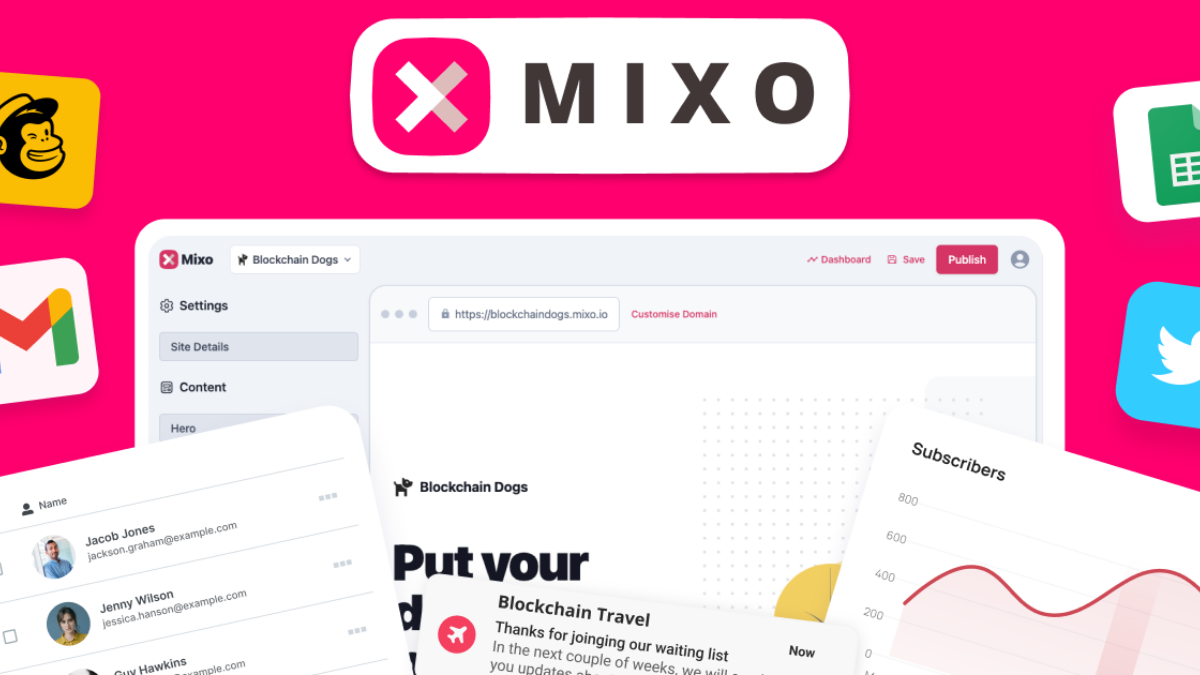 Mixo. AI-powered Launch a startup in seconds