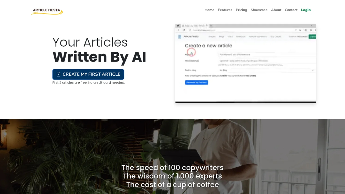 Article Fiesta AI Writing Tool