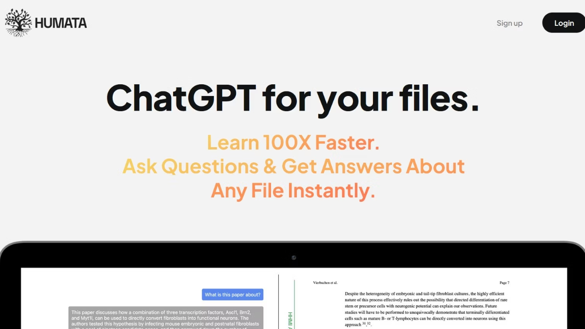 Humata AI's File Management System