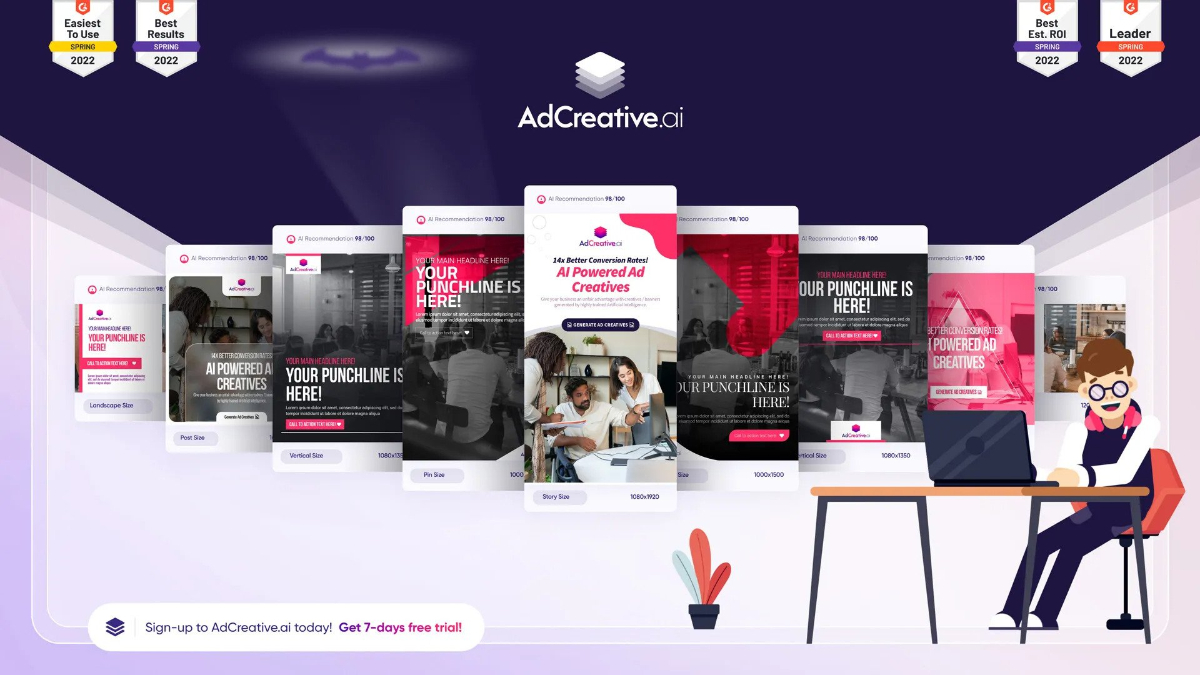 AI-powered ad creative tools play a role in marketing