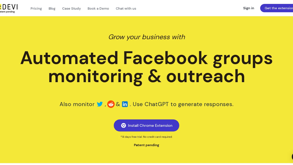 Best AI Social Media Manager Devi Automate lead Monitoring