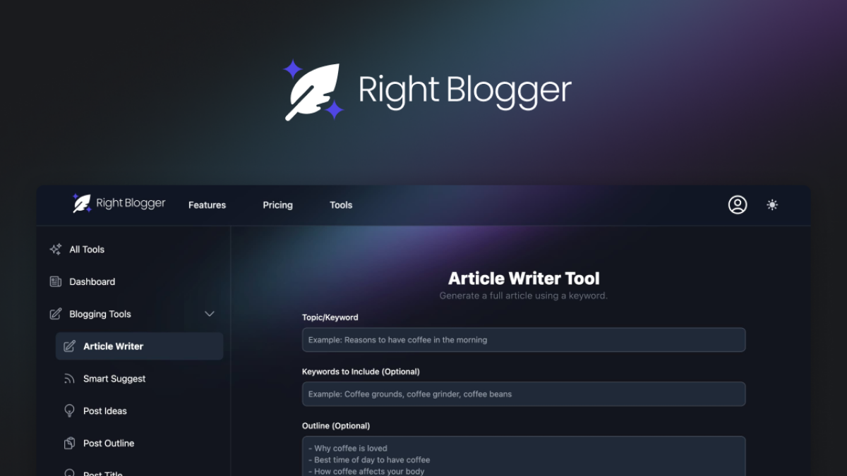 Create Unique Content for Bloggers with Artificial Intelligence (AI)