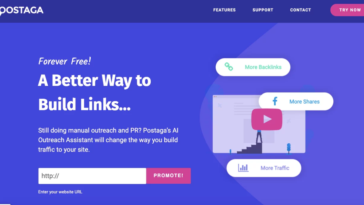 Postaga Build Links and Sales with Automated Outreach