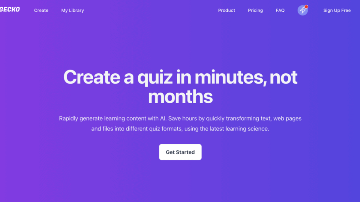 Quizgecko is used to Generate Quizzes and Fact Sheets.