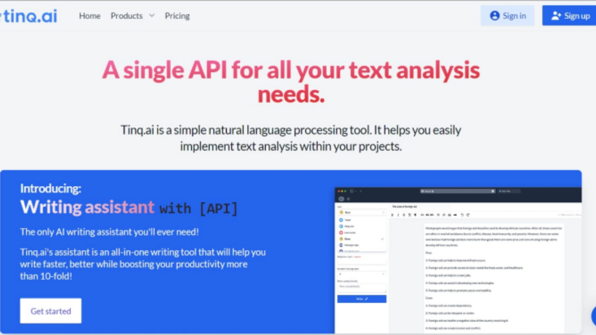Revolutionize Your Language Processing with Tinq.ai