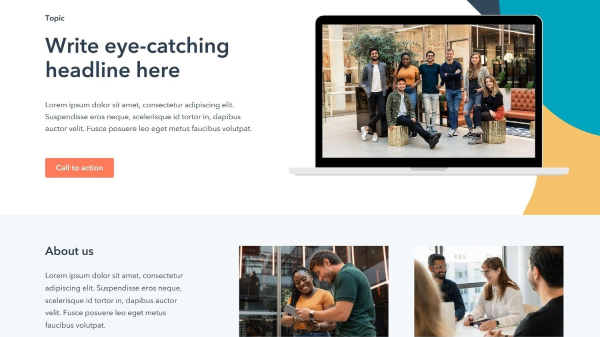 AI-generated landing page with just one click!
