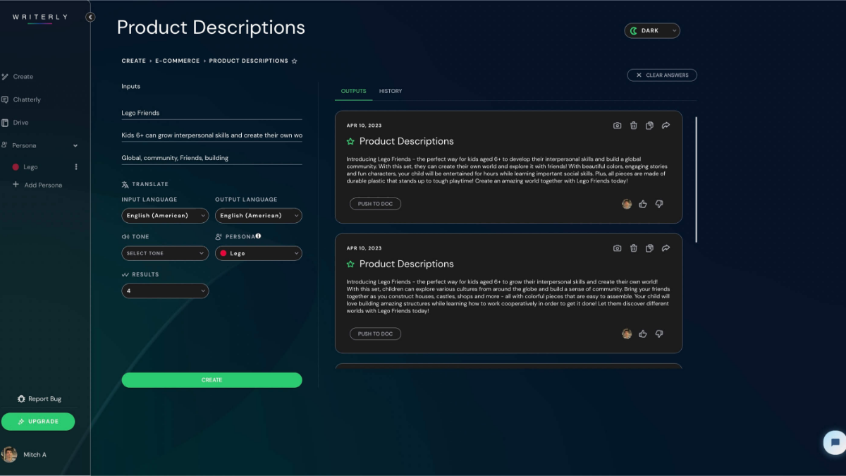Writely.ai is a fully scalable solution that can produce content at any frequency level.