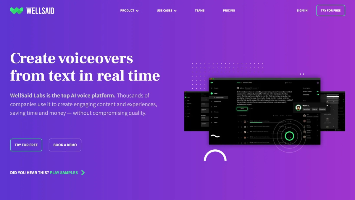 Unleashing the Power of AI WellSaid Labs Transforms Text to Speech for VoiceOvers