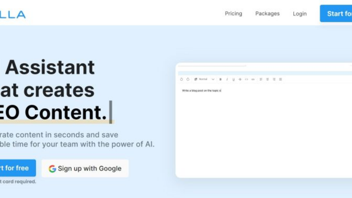 You can get started with the free version of Eilla today.