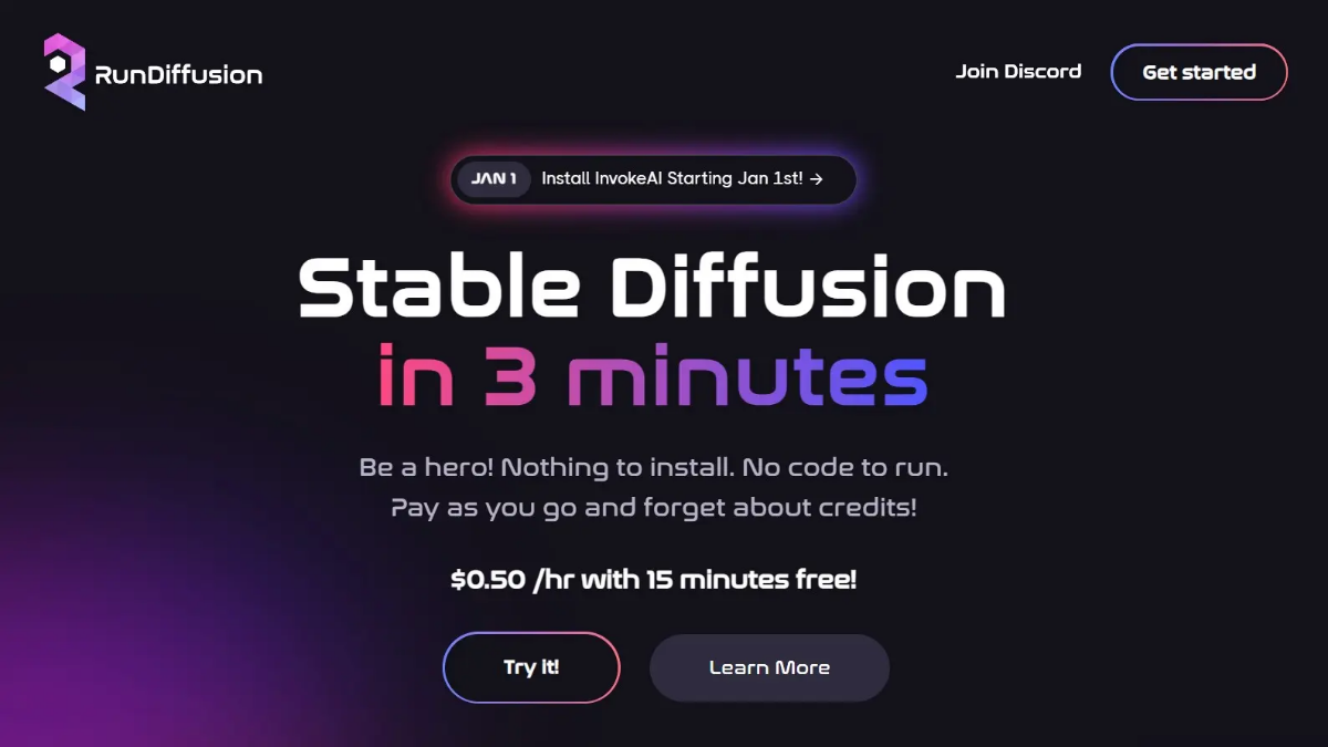 Best AI-powered RunDiffusion that Stable Diffusion in 3 minutes