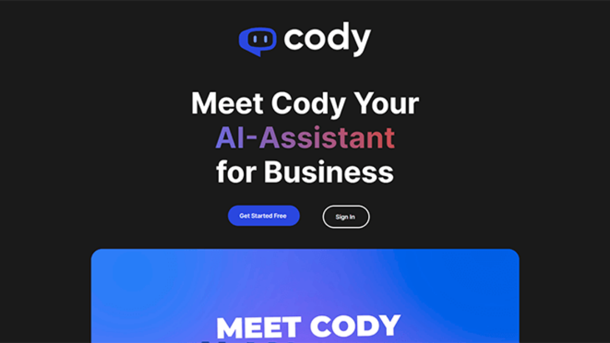 Cody The Best AI Tool Trained on Your Business 