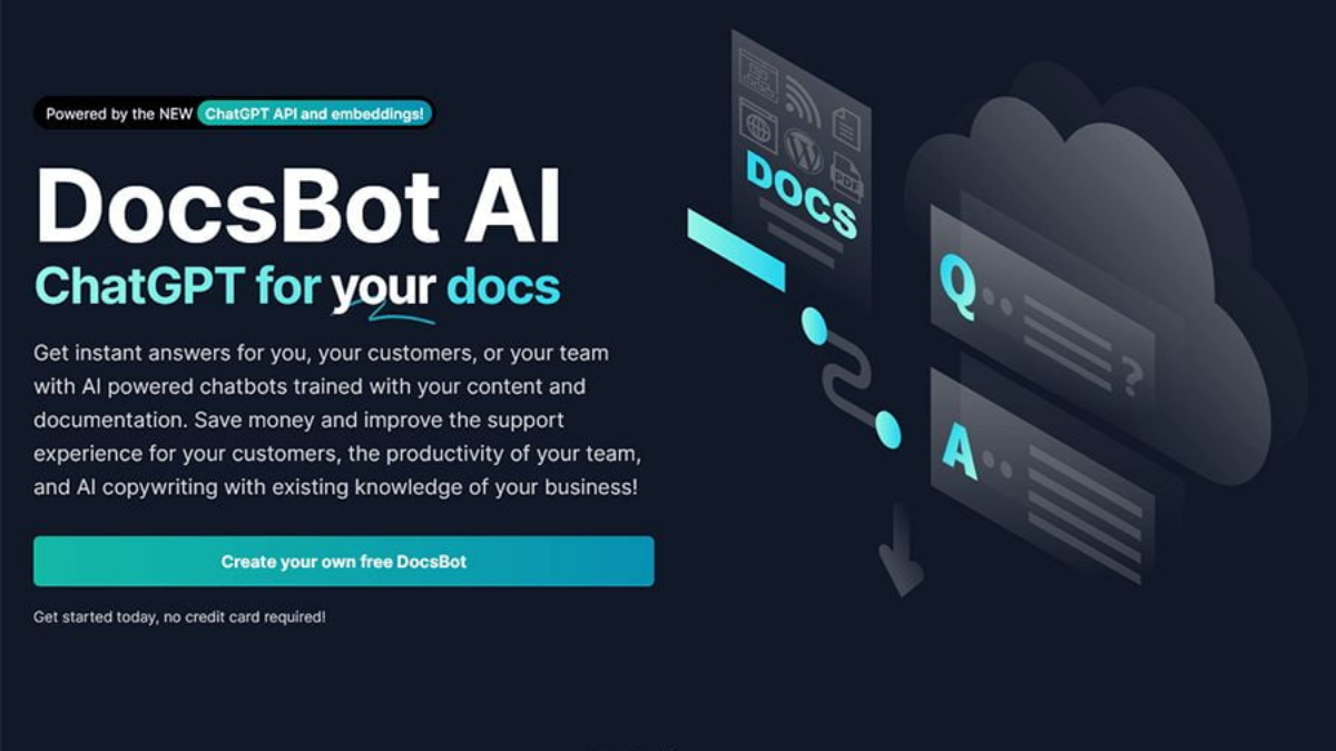 DocsBot AI-Powered Q&A Chatbot for Tailored Content