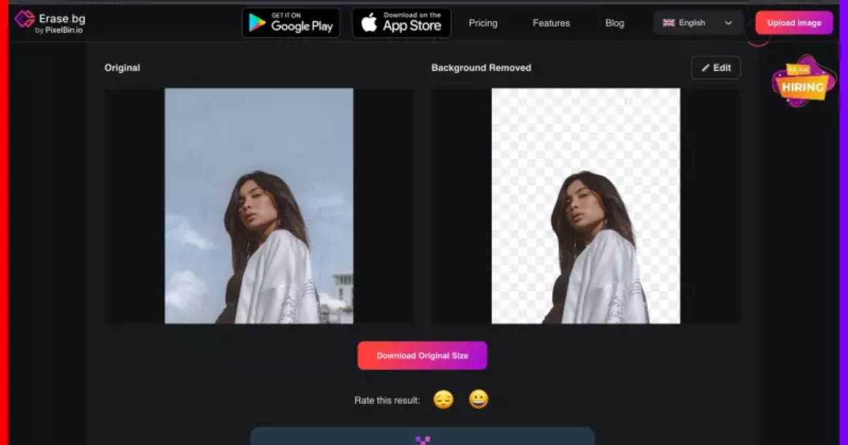 background removing simple and easy.