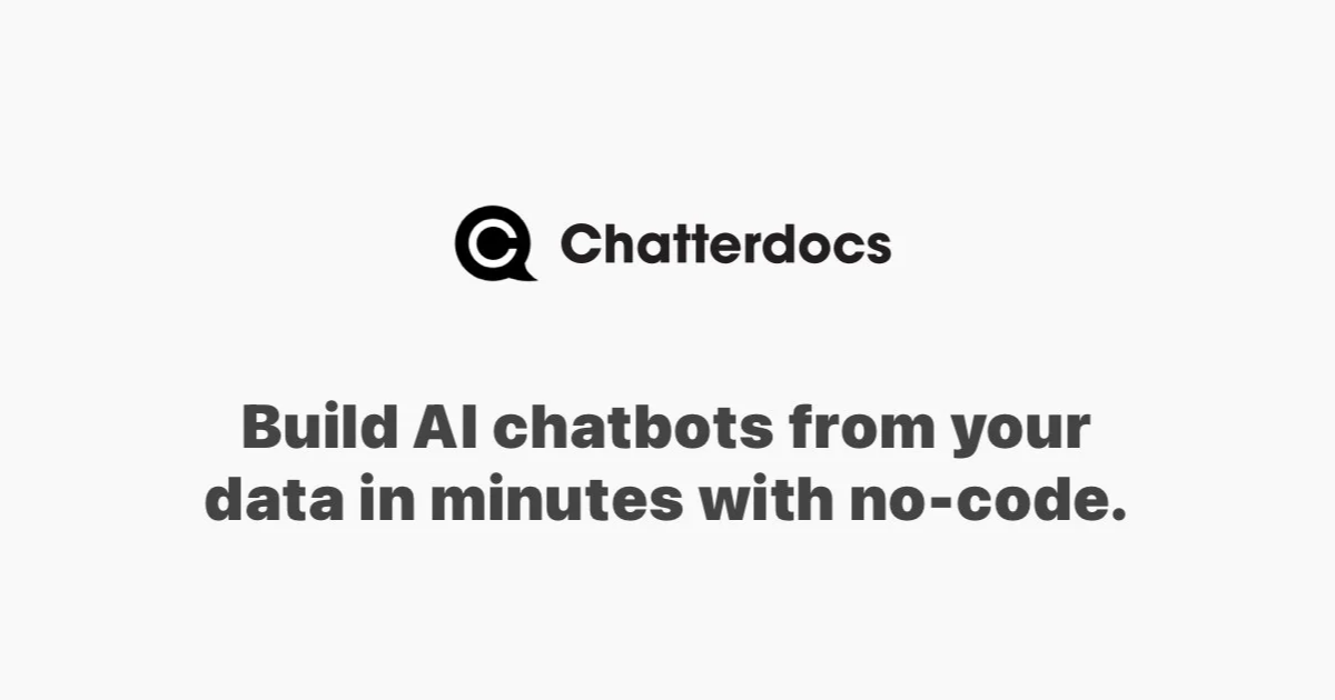Chatterdocs makes it easy to integrate your chatbot
