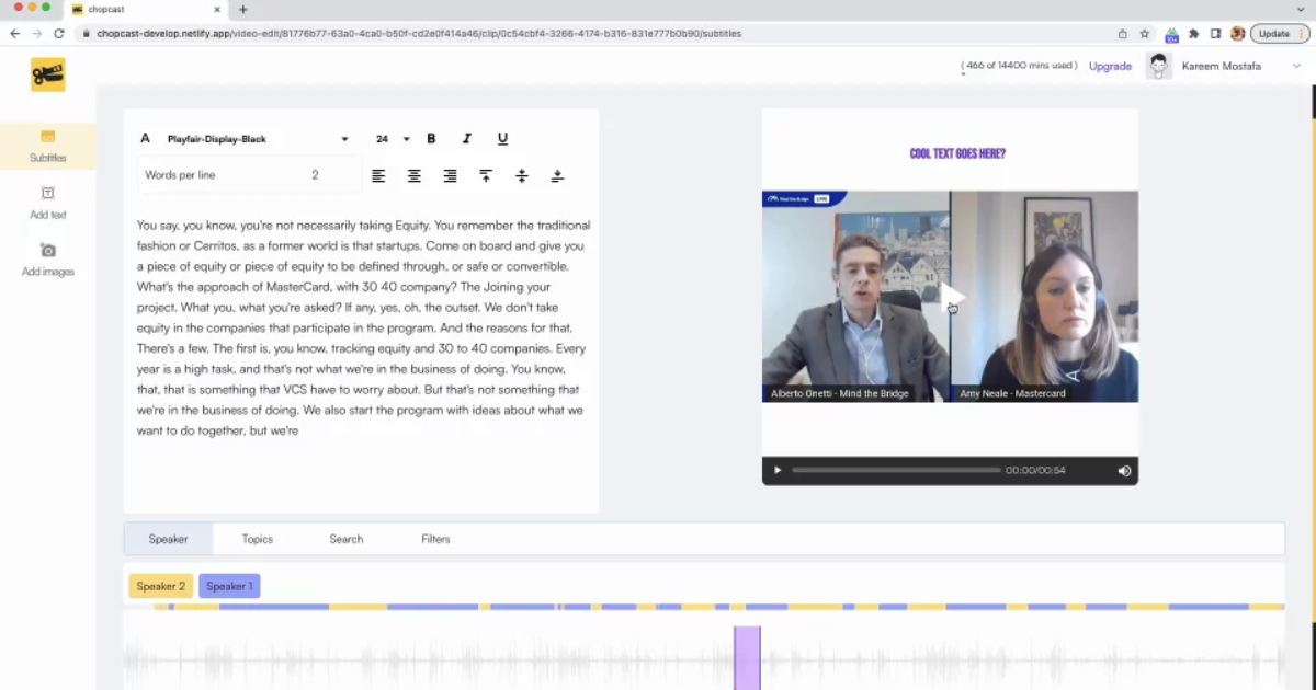 Chopcast is an amazing tool for creating content