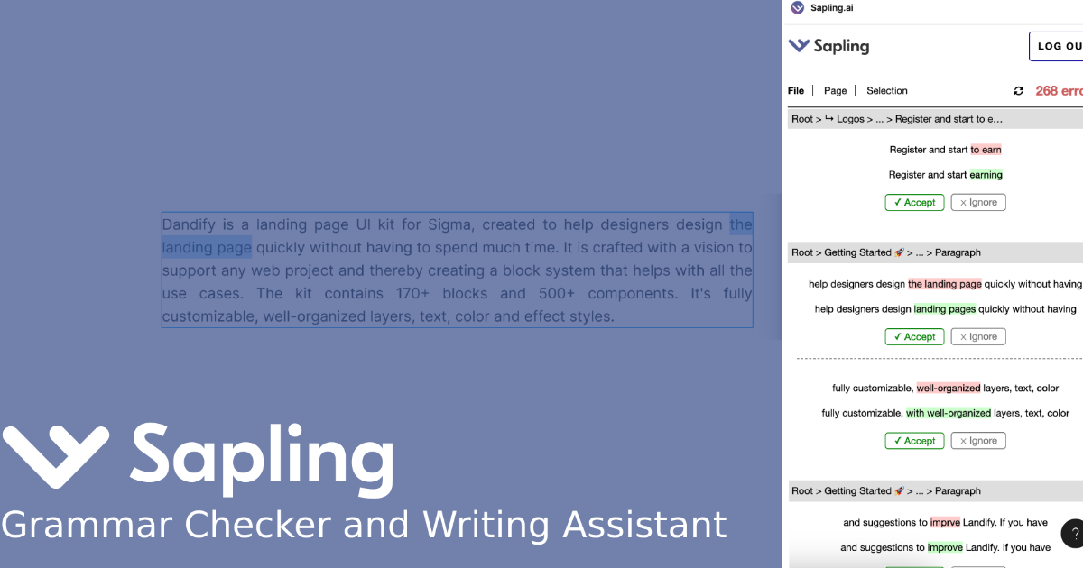 Sapling help my organization