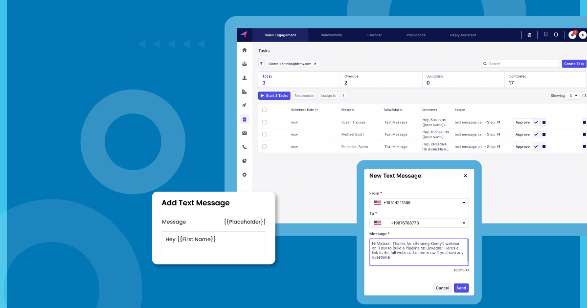 Allows you to compose and edit your call scripts & sales cadence.