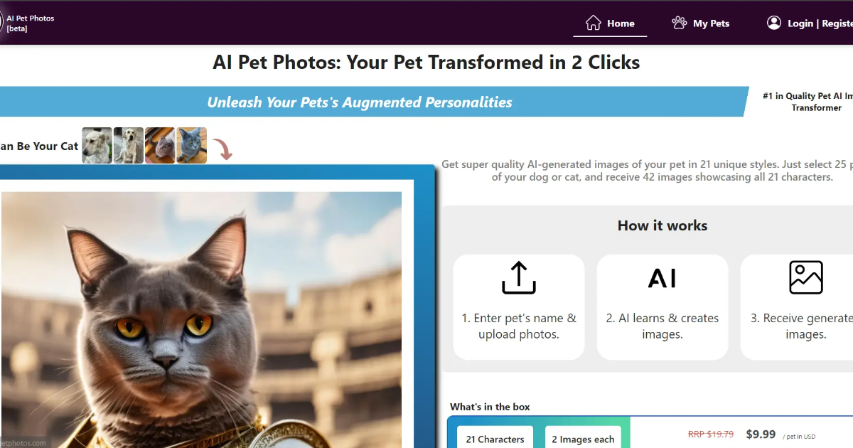 How does AI create pet art